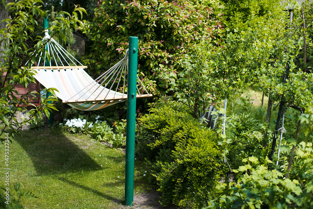 Hammock, rest and recreation in the garden.