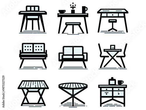 Tables Vector Icon Pack