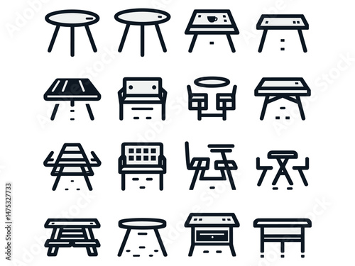 Tables Vector Icon Pack