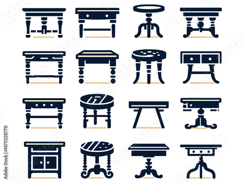 Tables Vector Icon Pack