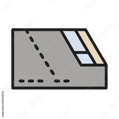 Iconic floor layers vector illustration showing a construction process