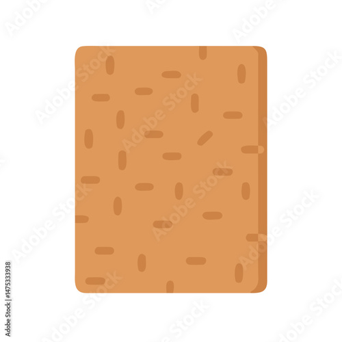 Flat graphic of cork board for notice or background