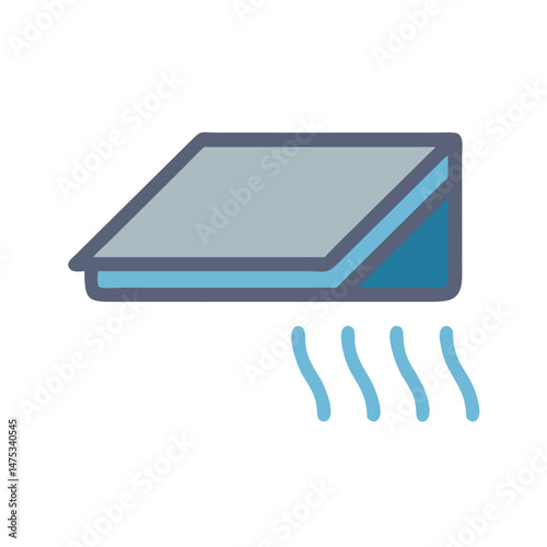 Air purifier illustration graphic on White Background promoting cleanliness