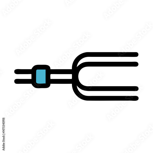 Minimalist composition of a turquoise square on White Background