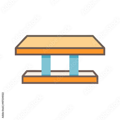 Simple vector illustration of bird feeder on White Background