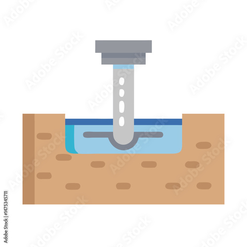 Drain cleaning service: simple vector illustration on White Background