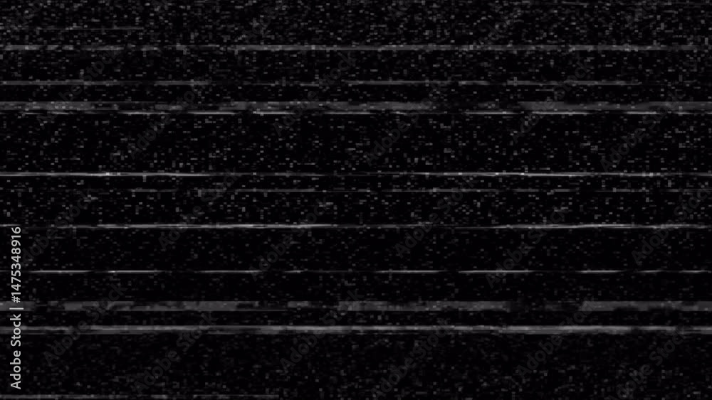 Seamless Glitch VHS for tv analog error effect overlay