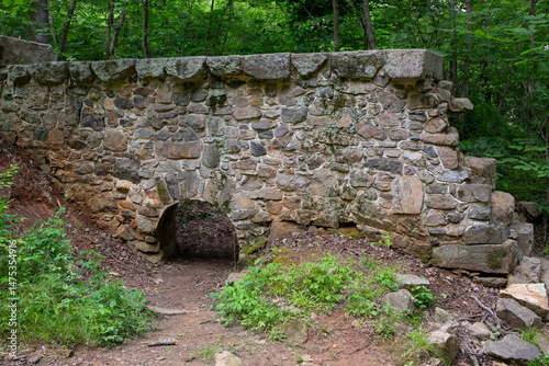 Canvastavla Ruins of the 19th Century Landsford Canal in South Carolina