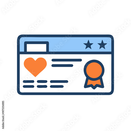 Online loyalty program promotion for website template promotion
