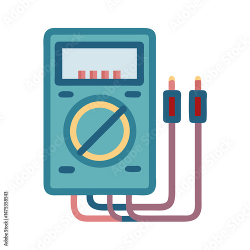 Digital multimeter with probes for electronic testing equipment