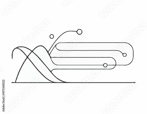 VPN Connection Line Art