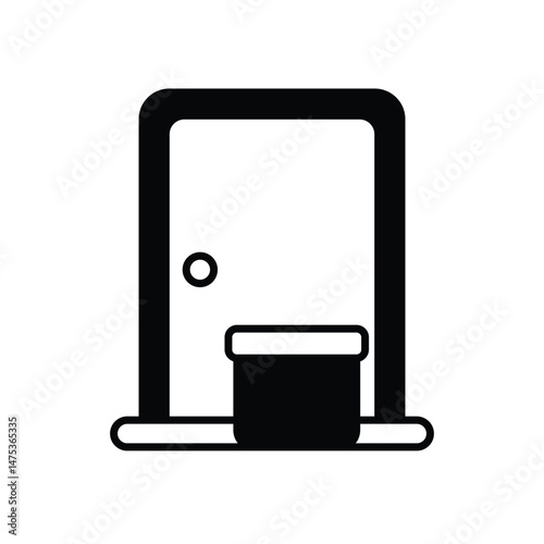 Contactless Delivery Vector icon