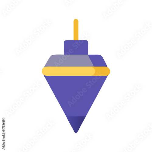 Vector illustration of a plum bob for construction and measuring