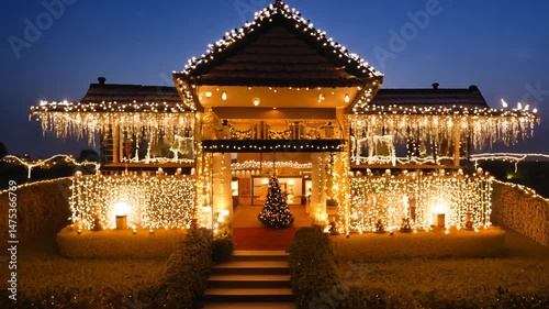 home lighting up with candles for diwali