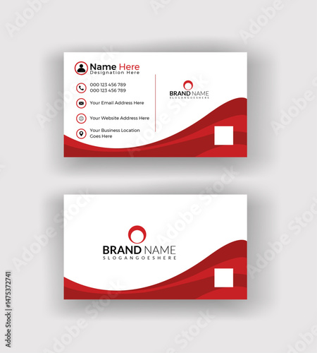 Creative corporate business card design with clean layout and modern typography, ideal for branding professionals, startups, and forward-thinking companies.

