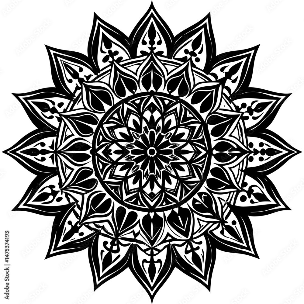 abstract floral ornament abstract floral ornament