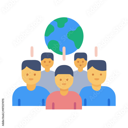 Global team collaboration connecting people worldwide for shared vision