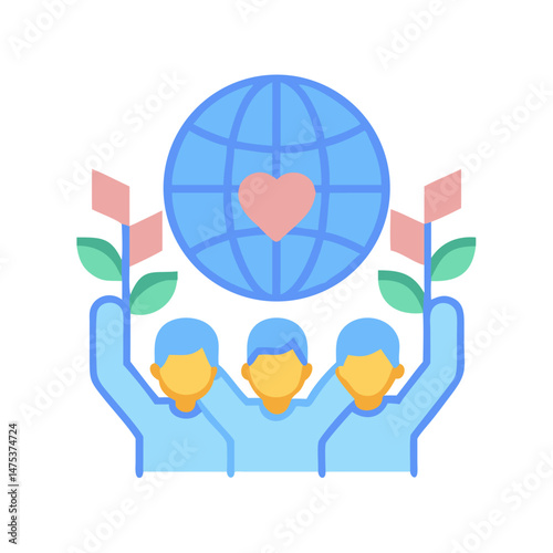 Global unity and environmental awareness supported by a caring team
