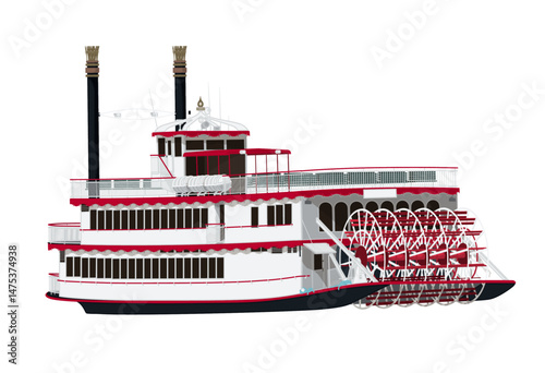 Paddle Wheel Ferry 2 Story