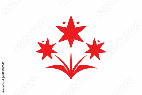 red star shape