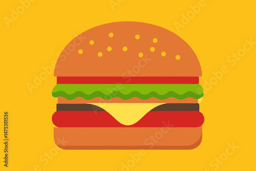 burger and fries
