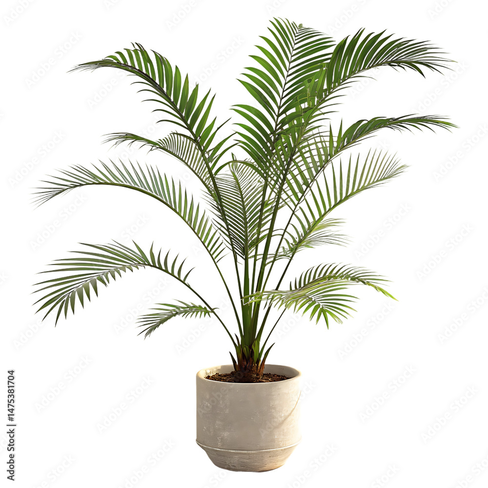 Obraz premium palm tree in a pot