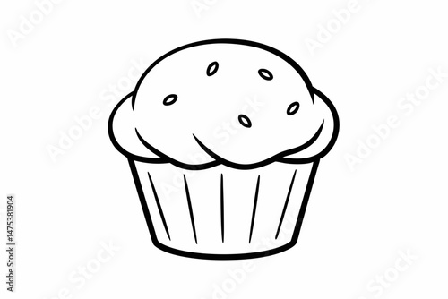 chocolate cupcake with cream
