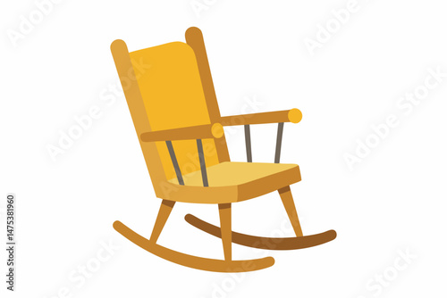 wooden rocking chair