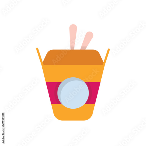 Wok Box Vector icon