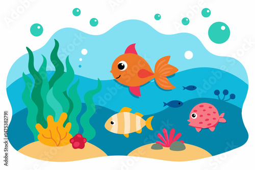fish in the water