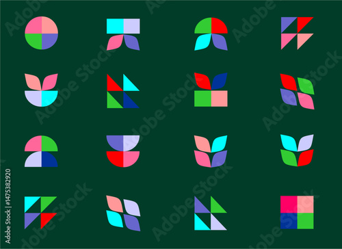 Colorful geometric shapes