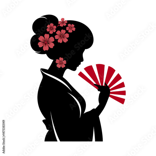 Ghost Silhouette Set Clipart on a White Background
