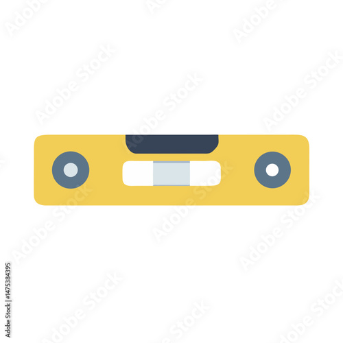 Yellow Spirit Level for Carpentry and Construction Work