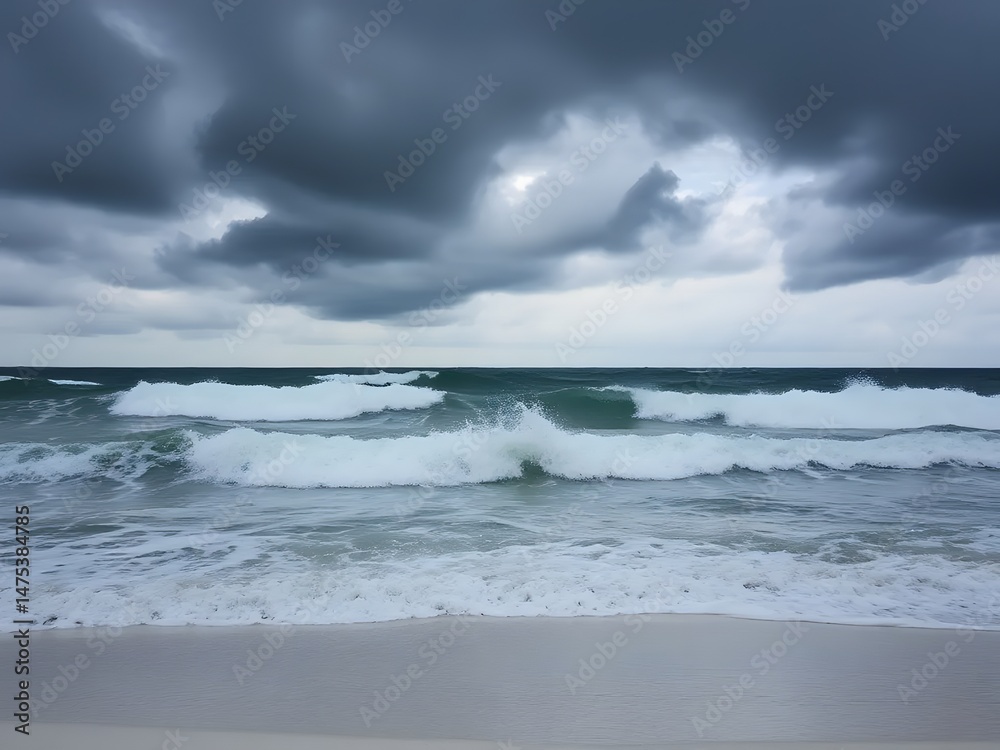 Obraz premium storm on the sea