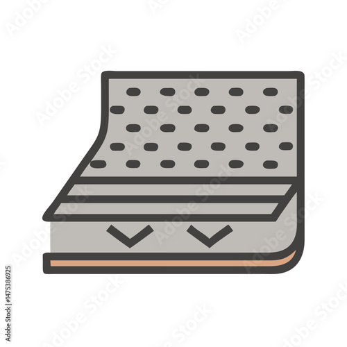 Mattress construction diagram layers for design and comfort