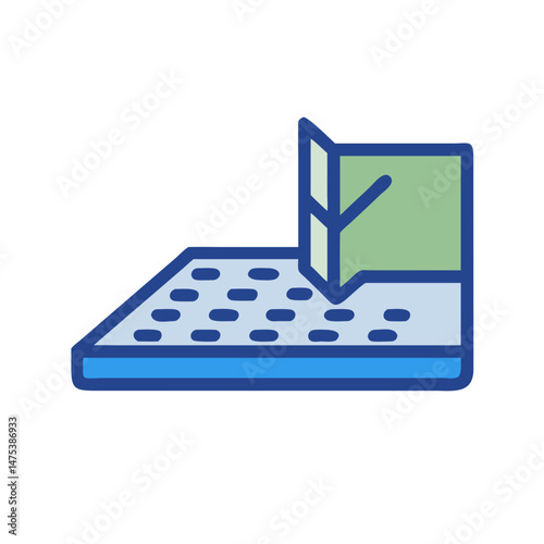 Mattress layering illustration showing open cell foam technology