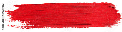 Red Paint Brush Stroke