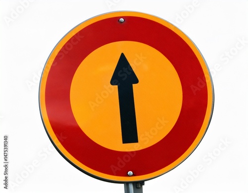 traffic sign on a white background