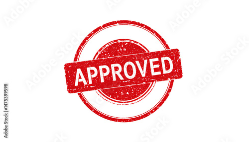 Red circular stamp with the word 