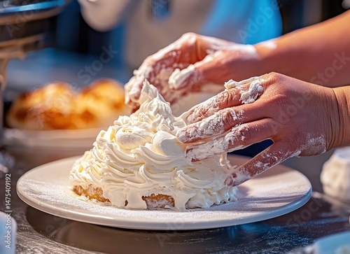 Wallpaper Mural Iced Cake with Hands Torontodigital.ca