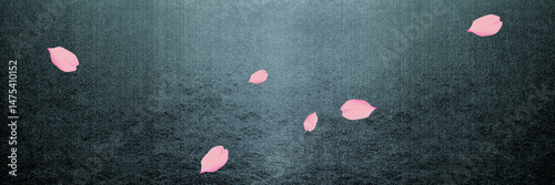 桜吹雪　AI生成素材