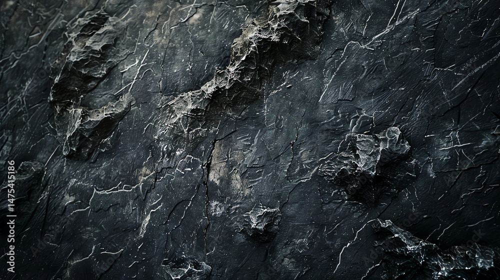 Fototapeta premium Dark Granite Stone Texture Overhead