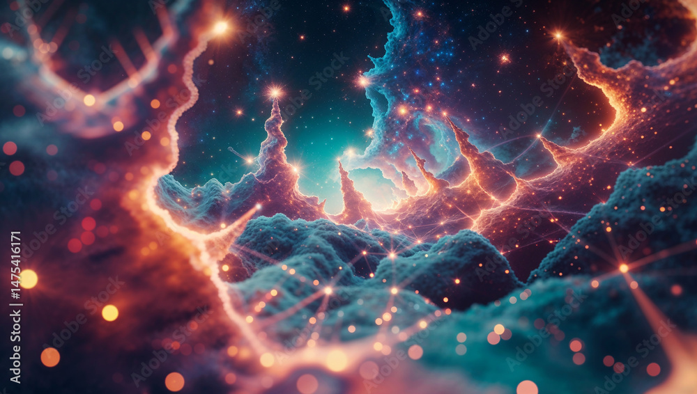 custom made wallpaper toronto digitalA nebula in space representing artificial intelligence construct