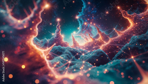 Wallpaper Mural A nebula in space representing artificial intelligence construct Torontodigital.ca