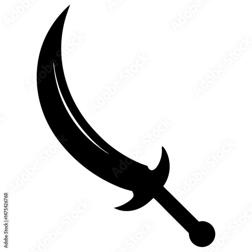 vector illustration of an old rusty spanner