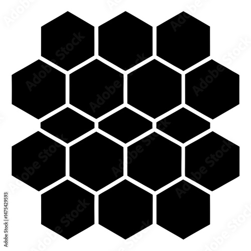 vector background with hexagons