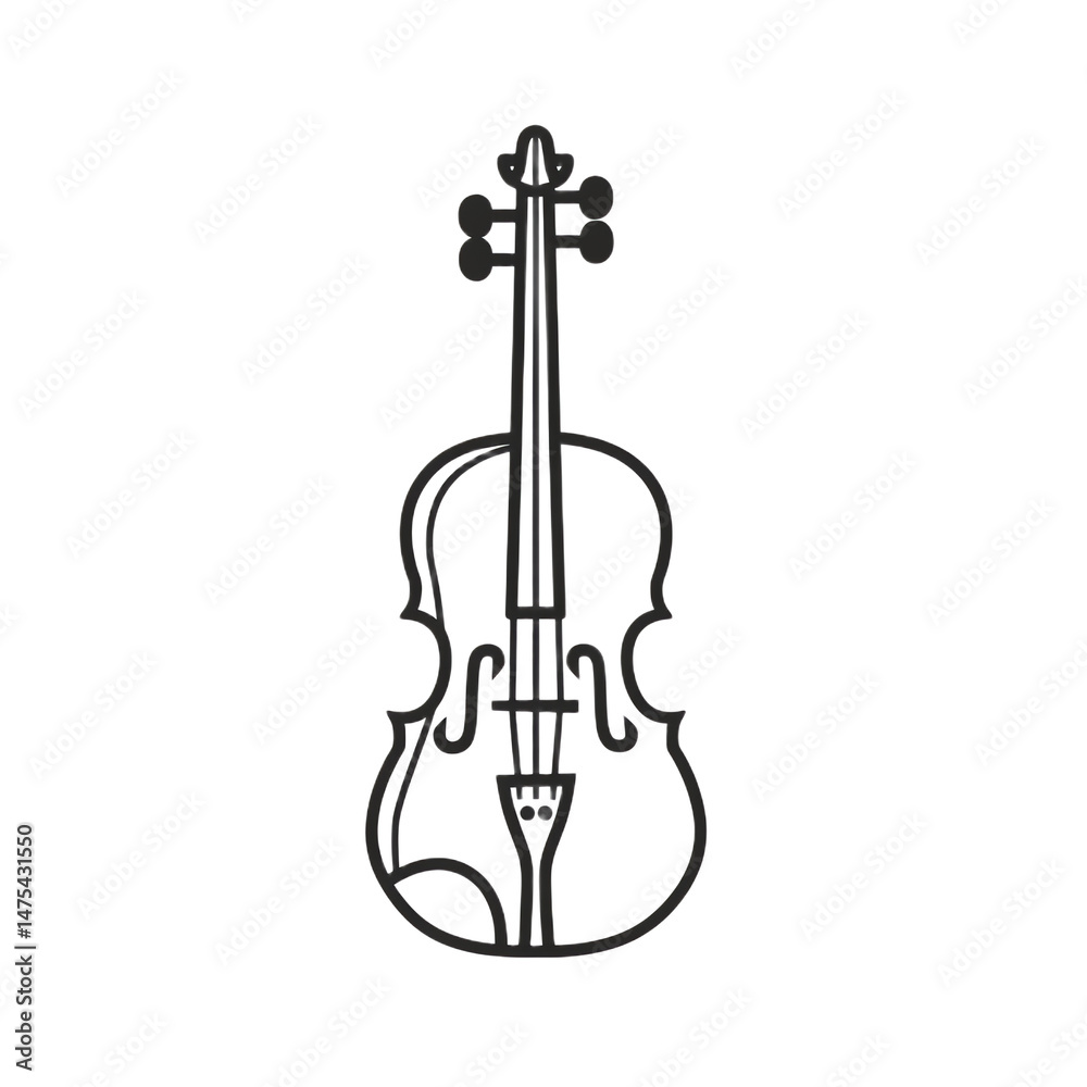 Fototapeta premium String Instrument Icon