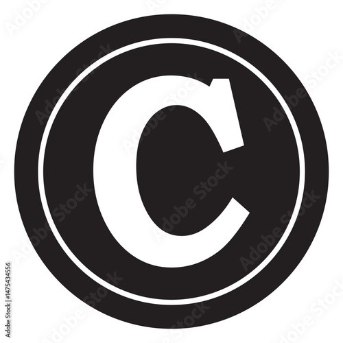 Copyright, registered and trademark symbol. intellectual property icon set. transparent png and vector illustration.