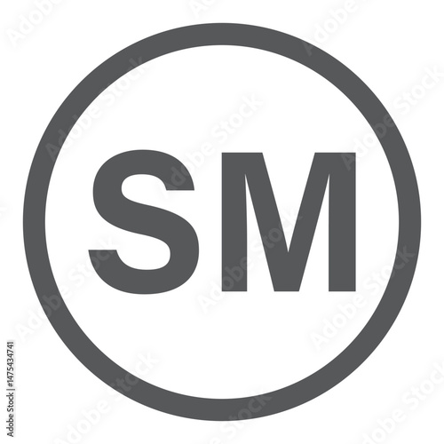 Copyright And Registered Trademark Icon Set Vector. Copyright And Registered Trademark Icon Set Vector. Smart ark and trademark right and license vector icon set
