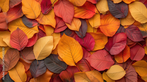 Dried leaves autumn colors background